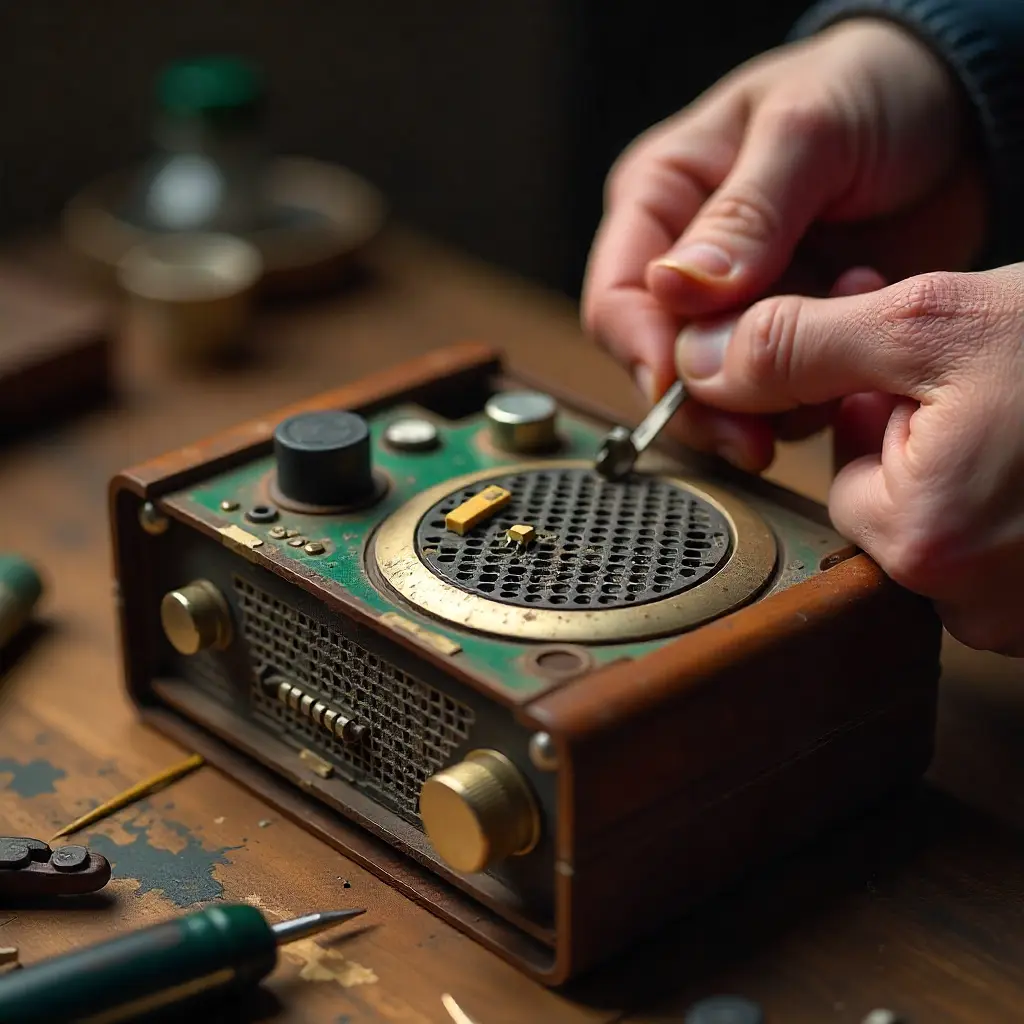 Portable transistor radio restoration